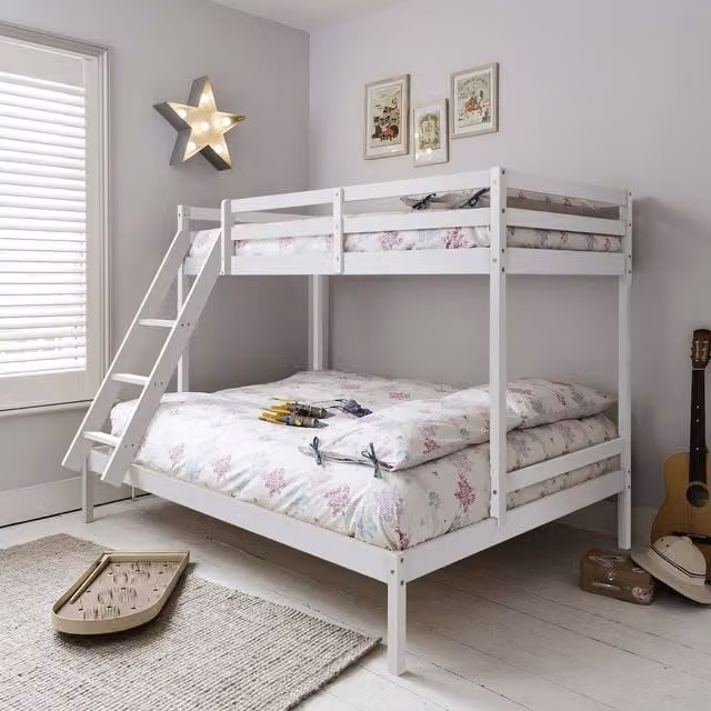 Noa and Nani Kent Triple Bunk Bed in White