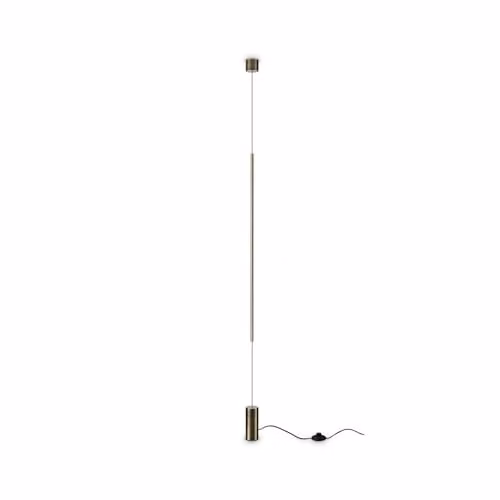 Ideal Lux FILO Integrated LED Pendant Ceiling Light in Brass with Warm White 3000K Light