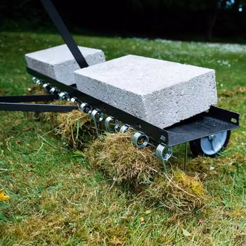 The Handy Towed Tine Dethatcher and Lawn Raker with 24 Steel Tines, Width: 121 cm, Black – 4