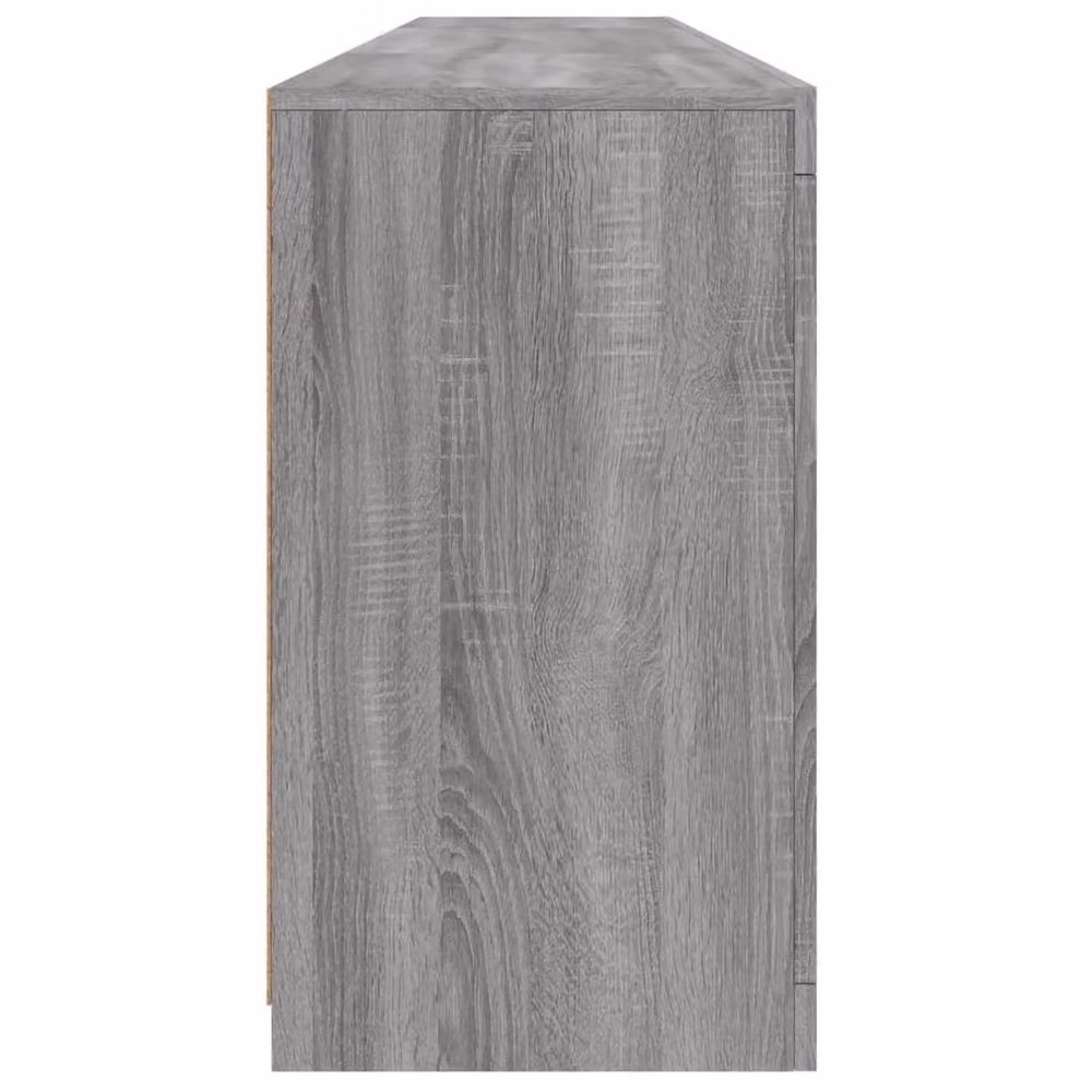 Berkfield Home Modern Sideboard with Integrated LED Lights in Grey Sonoma, W/D/H: 202 x 37 x 67 cm – 3