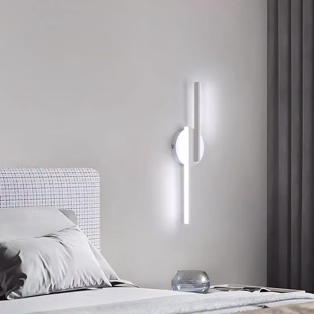 COMELY Modern LED Indoor Wall Lights, White Up and Down Bar Light with 16W Cool White 6500K Output – 1