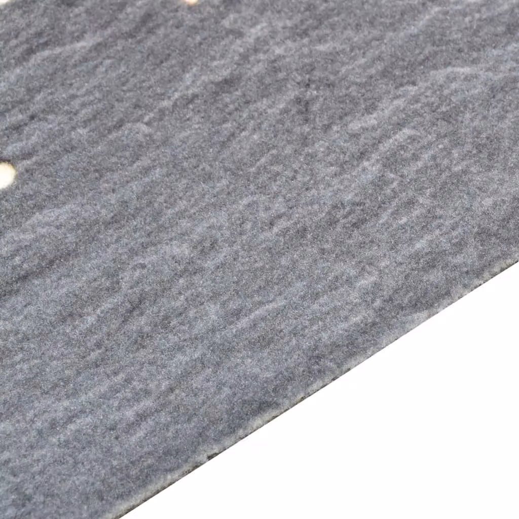 Berkfield Home Pepper Washable Non-Slip Kitchen Carpet, Black, W: 60 cm, L: 180 cm – 2