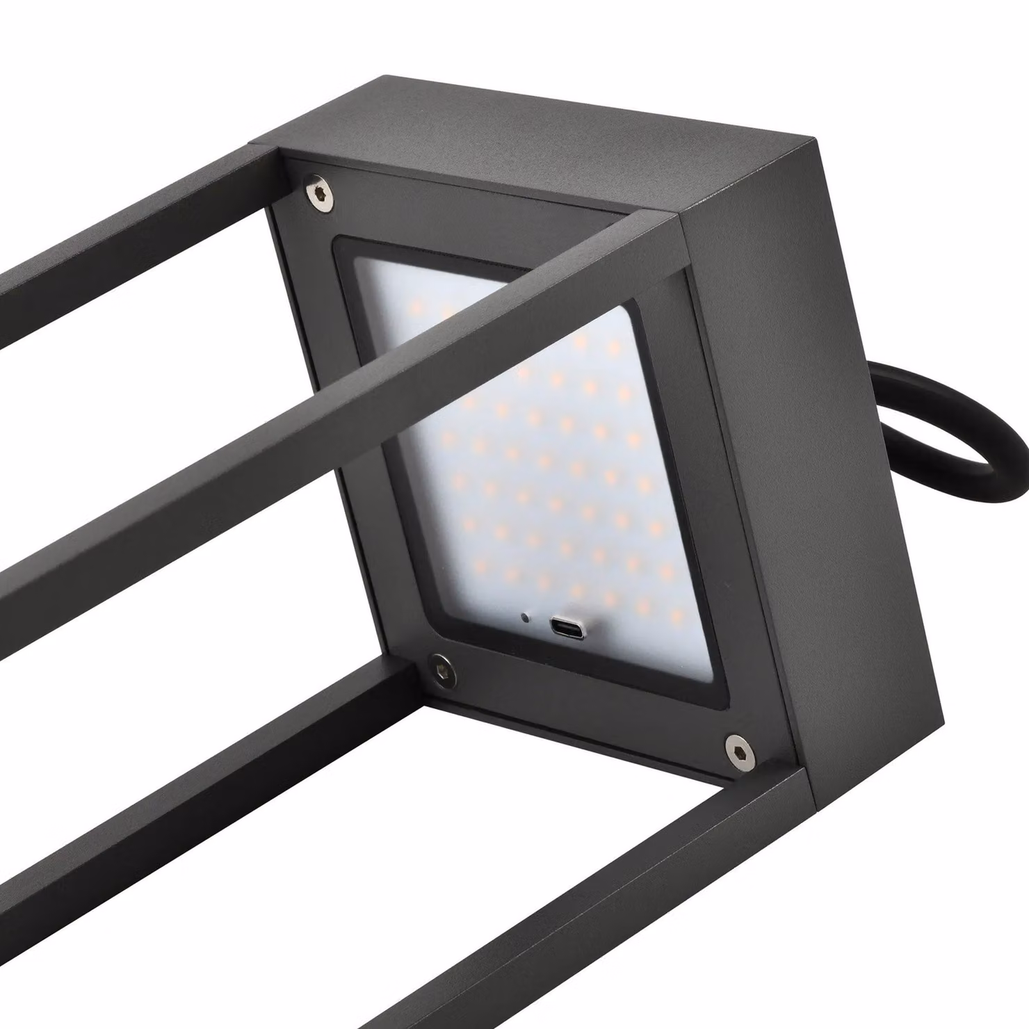 Harper Living Rechargeable LED Outdoor Light, Dimmable Warm White IP54 Portable Lamp in Grey – 8