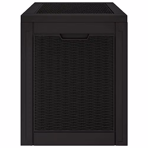 vidaXL Black Polypropylene Garden Storage Box W: 55.5 cm, D: 43 cm, H: 53 cm – 4