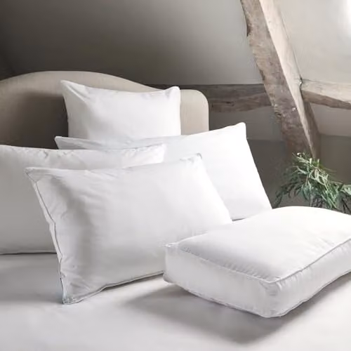 Christy Cloud Loft Medium Firm King Pillow in White, Hypoallergenic Microfibre – 3