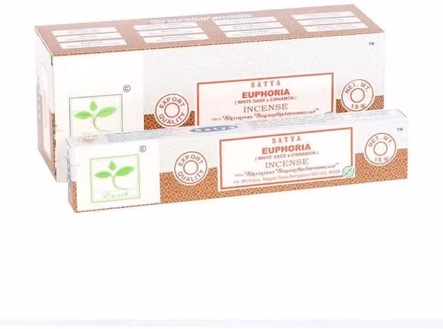 Satya Euphoria Earth Spicy Incense Sticks, Pack of 6, Brown and Multicolour