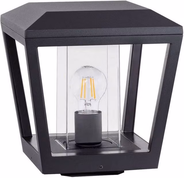Netlighting Opu Outdoor Pedestal Light in Dark Anthracite Grey with E27 Socket and IP54 Rating – 1