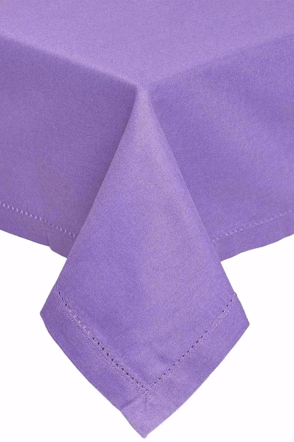 Homescapes Plain Purple Cotton Square Tablecloth, W/D: 137 x 137 cm – 2