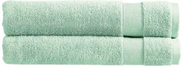 Christy Refresh 100% Cotton Bath Towels, Set of 2, Green