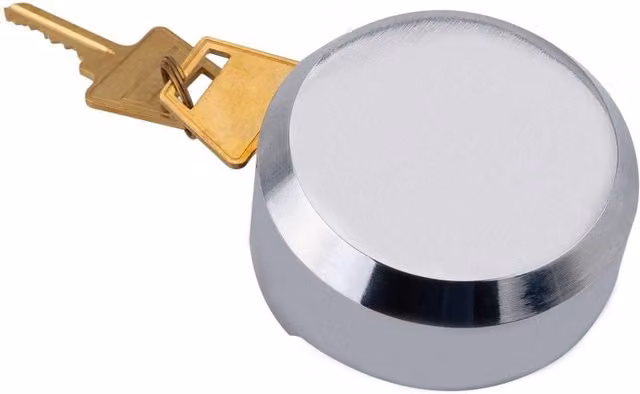 PAWNORA Stainless Steel Shackleless Padlock for Doors and Vans in Silver