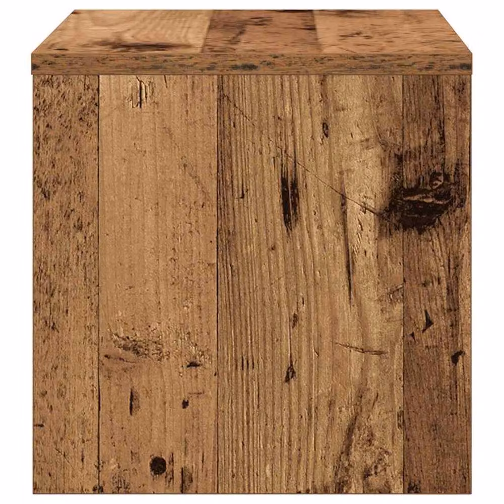 Berkfield Home Bedside Cabinet in Brown Old Wood, W/D/H: 40 x 30 x 30 cm – 4