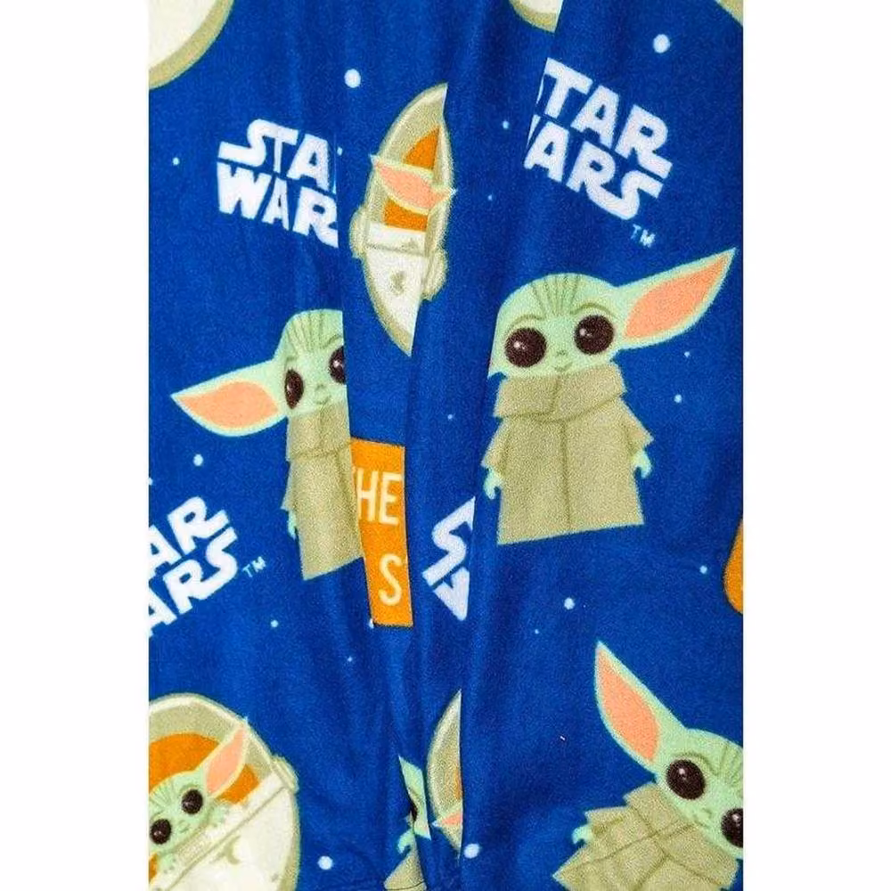 Star Wars Blue Multicolour Fleece Yoda Baby Blanket – 2