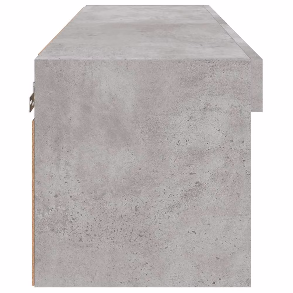 Berkfield Home Modern TV Cabinet with LED Lights in Concrete Grey, W/D/H: 80 x 30 x 30 cm – 8