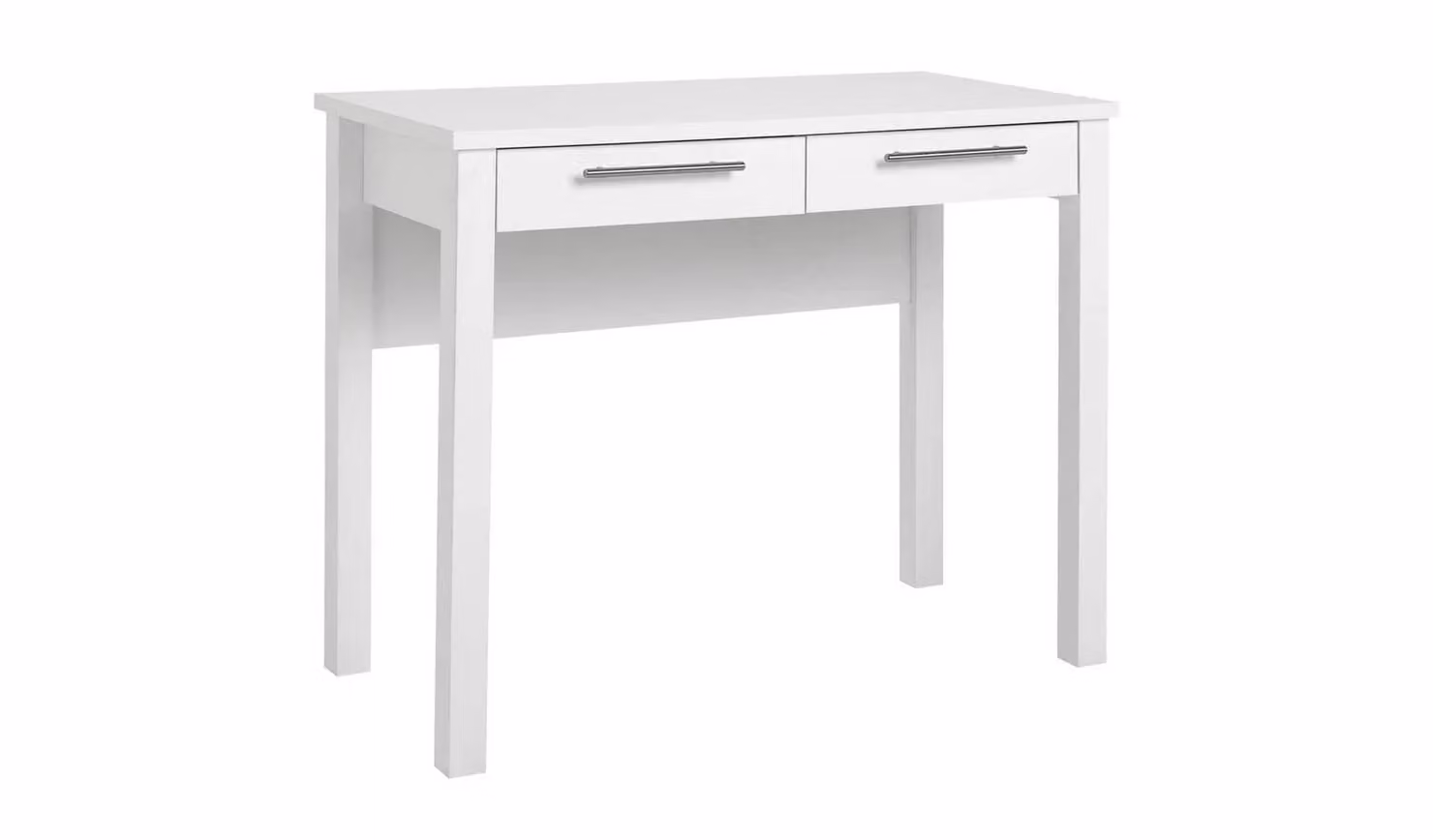 Brisbane 2 Drawer Dressing Table in White with Compact Storage Design