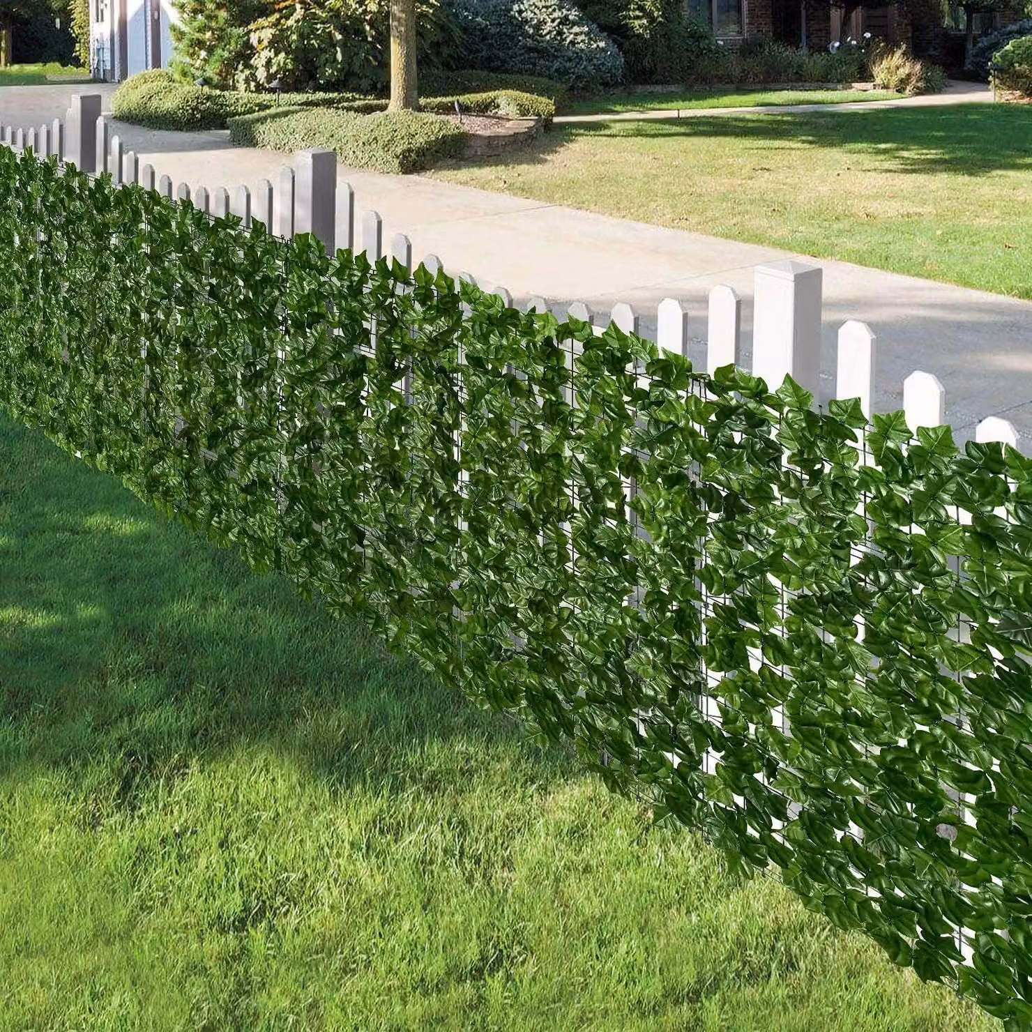 AKA Green Artificial Ivy Leaf Hedge Fence Screen Roll – 2
