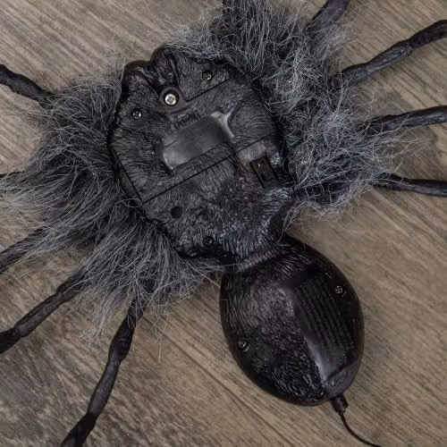Samuel ALEXANDER 2ft Battery Operated Ash Dropping Dangling Black Halloween Spider Animatronic Decoration – 5
