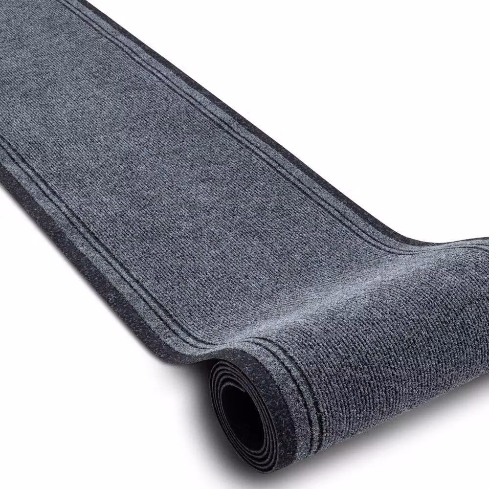 RugsX Malaga Anti-Slip Runner in Grey, W: 80 cm, L: 490 cm – 2