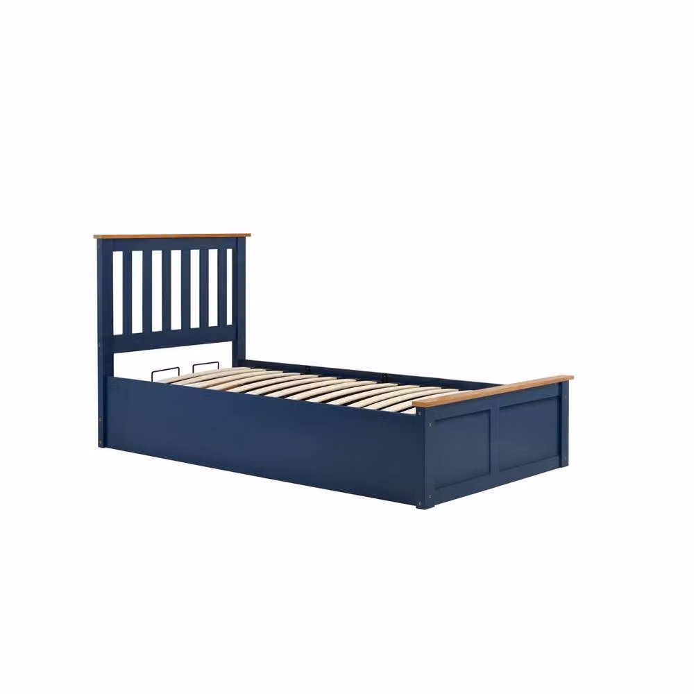 Birlea Phoenix Ottoman Storage Bed Frame in Blue, Double Size (W: 140 cm, L: 200 cm) – 7