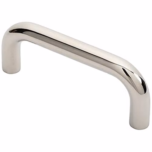 Loops Round D Bar Pull Handle in Polished Bright Stainless Steel, 169 x 19 mm, 150 mm Fixing Centres