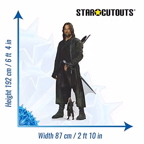 Star Cutouts SC4130 Aragorn Lord of the Rings Lifesize Cardboard Cutout, Height: 192 cm – 3
