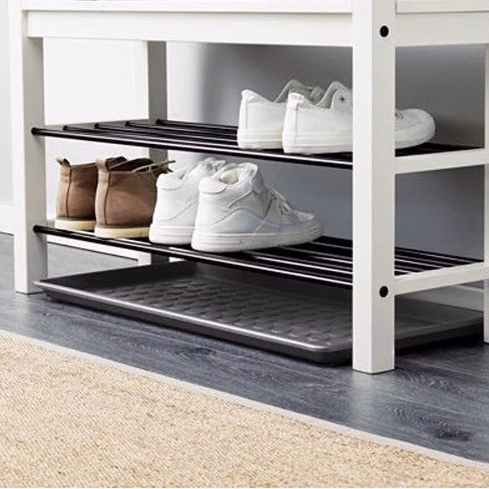Kelvenix Set of 3 Plastic Shoe Trays in Black – 4