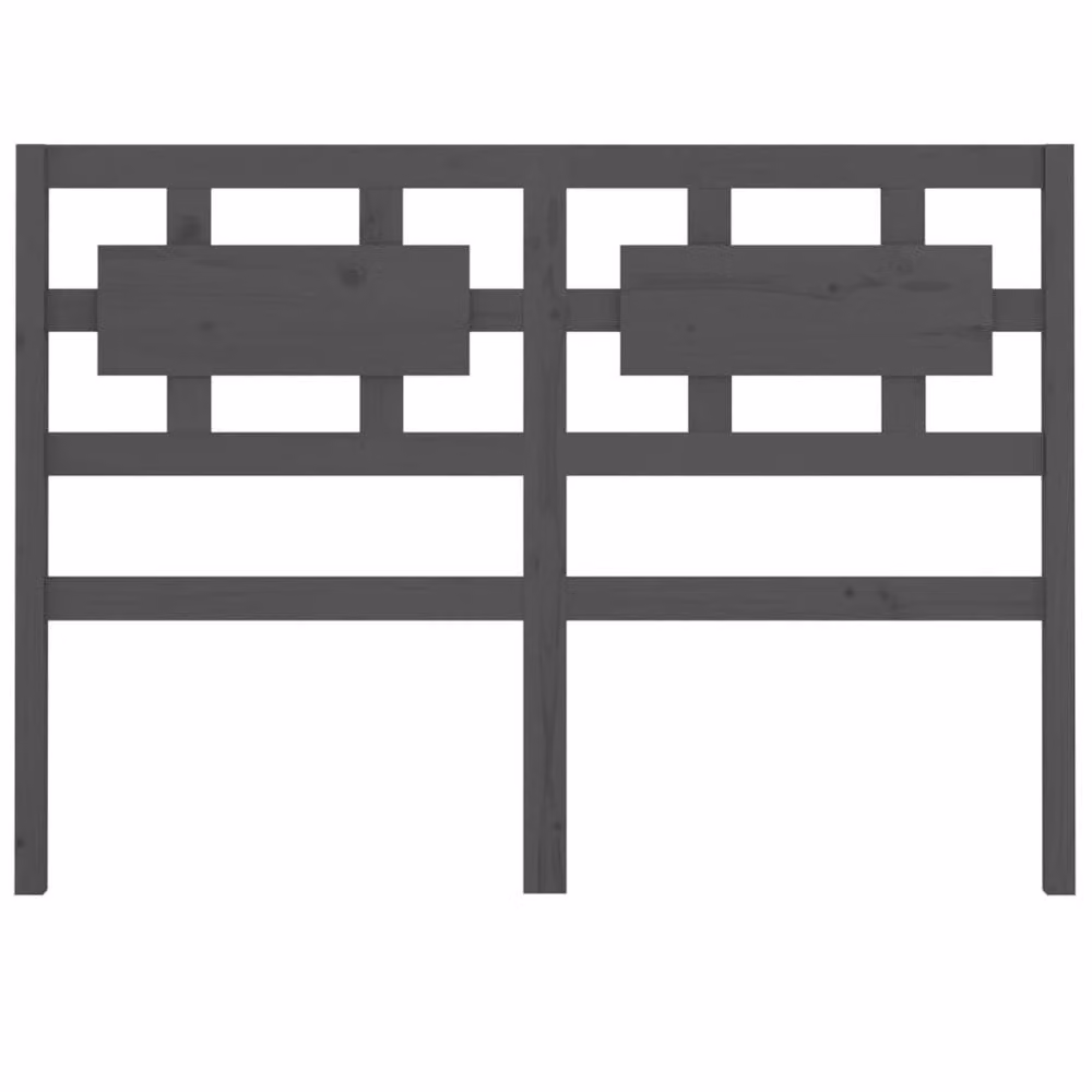 Berkfield Home Grey Rustic Solid Pine Wood Bed Headboard W/D/H: 205.5 x 4 x 100 cm – 3