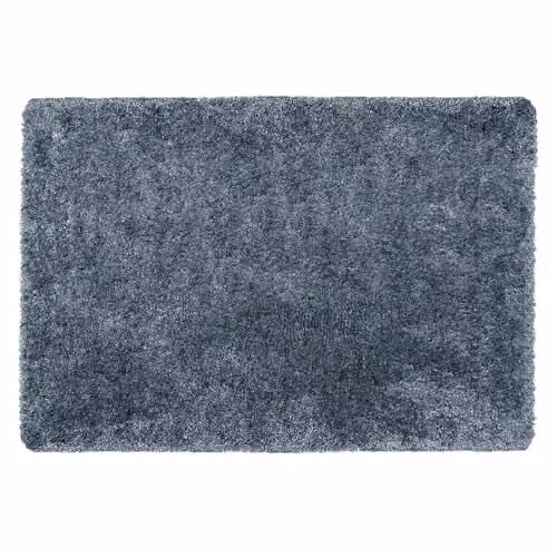 My Lux Blue Hand-Tufted Polypropylene Shaggy Rug, W/D/H: 80 x 120 x 3 cm