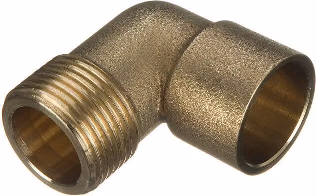 Primaflow Endfeed Male Iron Bent Adaptor, 22mm x 3/4 inch, Bronze