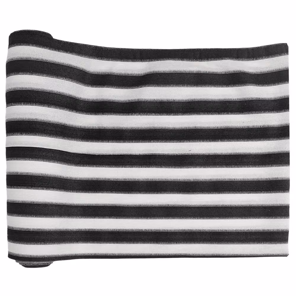 Berkfield Home Privacy Net in Anthracite, White and Black, HDPE 75 g/m2, W: 180 cm, L: 50 m – 2