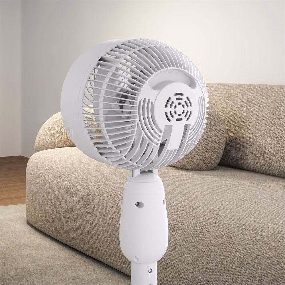 Nordara 12 Inch Standing Floor Fan in White – 2