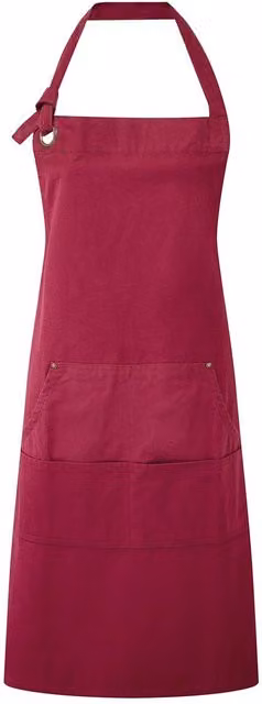 Premier Cotton Canvas Pocket Apron in Red – 1