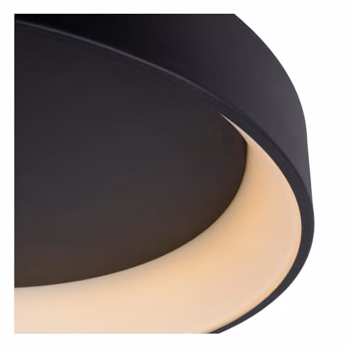 Lucide Talowe LED Flush Ceiling Light, Black, Diameter: 80 cm – 4