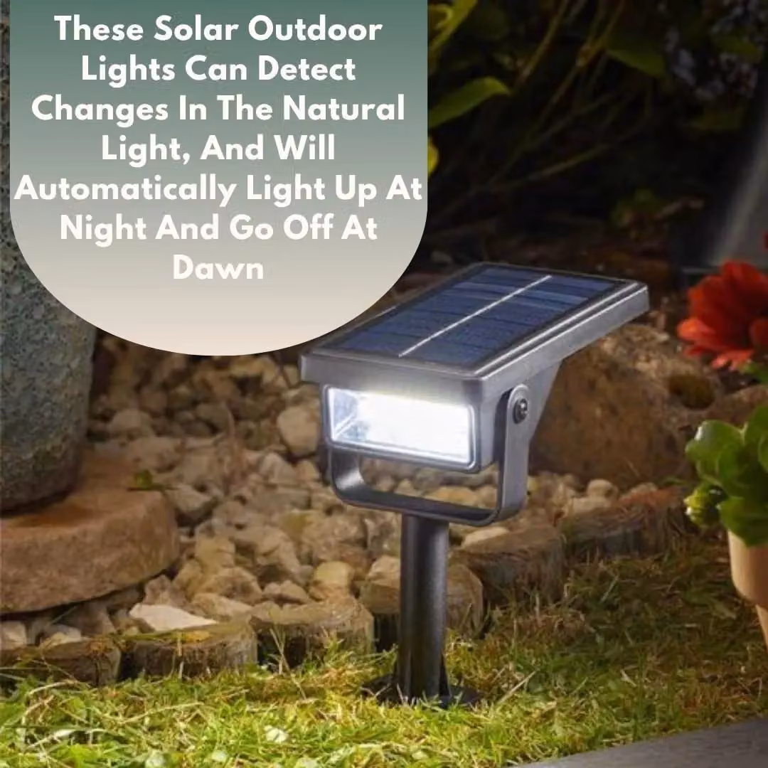 Marco Paul Solar LED Garden Spotlight in Black with Dusk Sensor and Ground Spike – 5