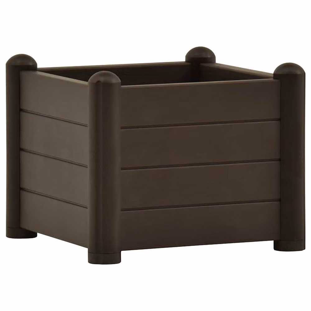 Berkfield Home Garden Raised Bed in Dark Brown, W/D/H: 43 x 43 x 35 cm – 3