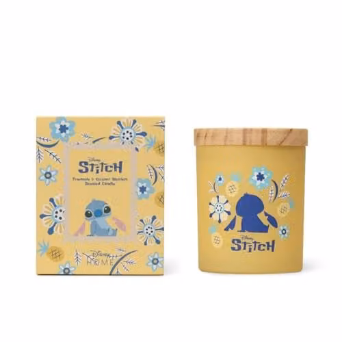 Disney Stitch Inspired Pineapple and Coconut Blossom Scented Candle, 213g