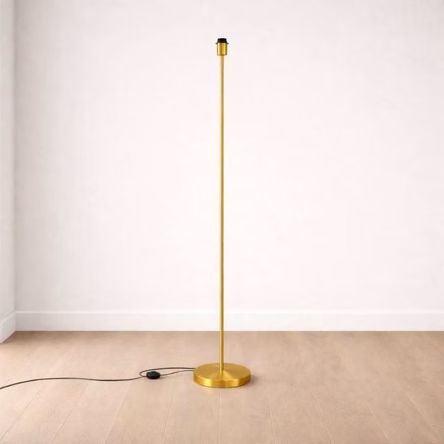 CGC Lighting Lena Brushed Gold Straight Floor Lamp – 1