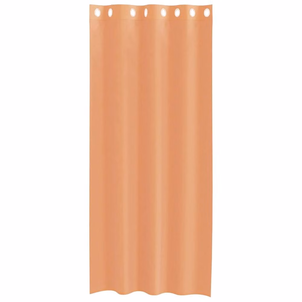 Berkfield Home Voile Fabric Panel Curtains with Eyelets, 2 Pack, Orange – 2