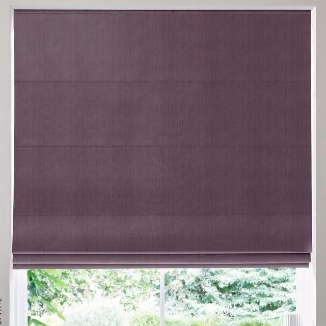 Simply Collection Made to Measure Blackout Roman Blind in Purple
