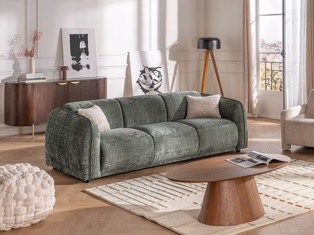Vente-unique ANTELADA Walnut Veneer Coffee Table in Brown, W/D/H: 100 x 60 x 40 cm – 3