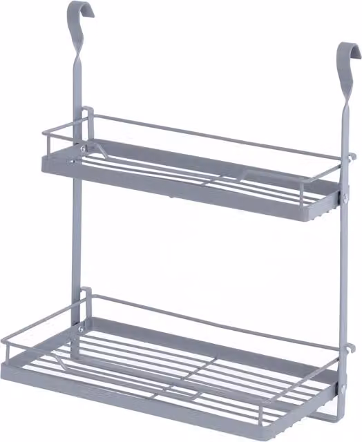 Livivo Hanging Kitchen Storage Rack in White and Grey