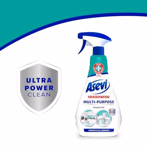 Asevi Multi Purpose Disinfectant Cleaning Spray, Blue, 750ml – 2