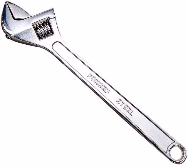 Havendro 600mm Adjustable Spanner with 63mm Jaw Opening in Silver