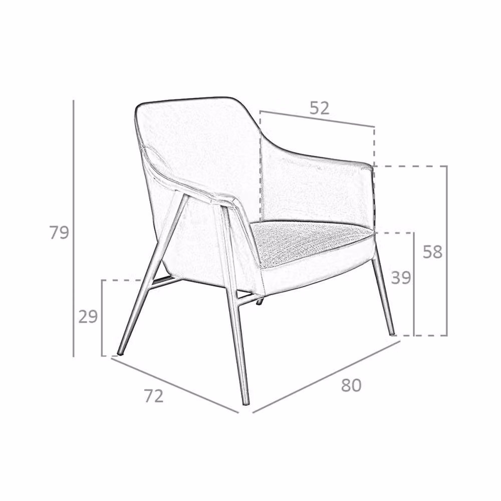 Angel Cerda Grey Fabric and Black Leatherette Modern Swivel Armchair – 6