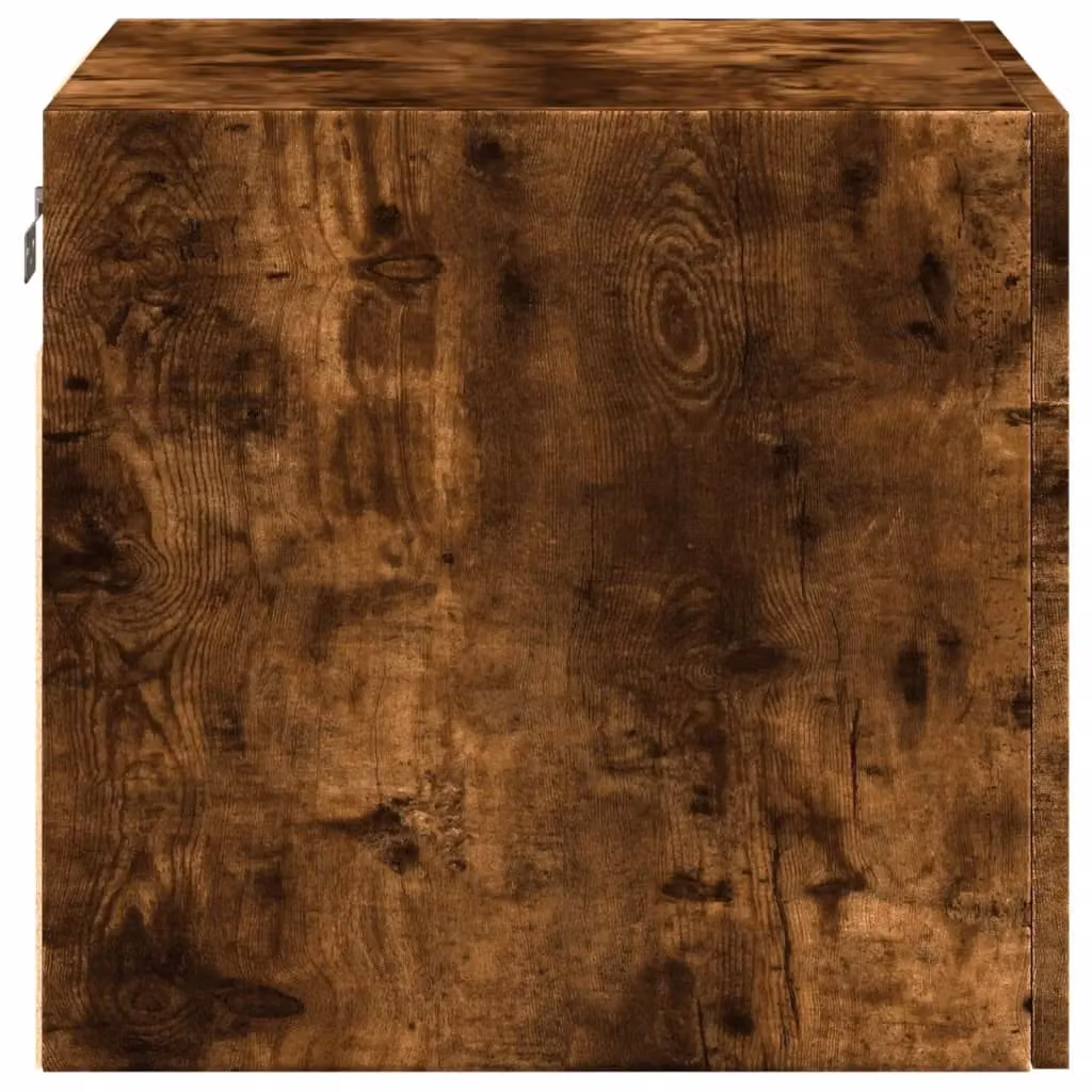 Berkfield Home Smoked Oak Wall Cabinet, Brown, W: 50 cm, D: 40 cm, H: 42.5 cm – 3