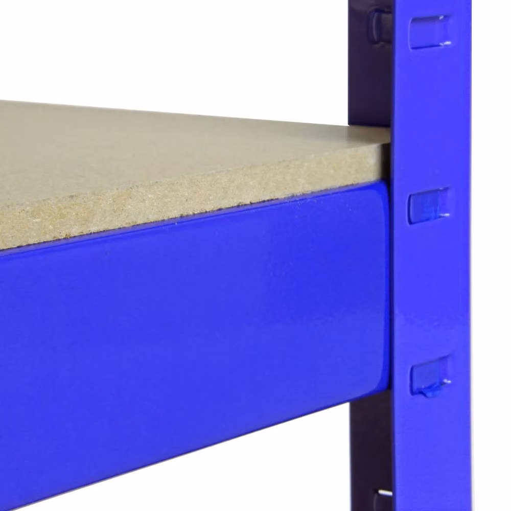 Monstershop 5 x T-Rax Blue Metal Racking and Bay Connectors, 90cm – 5