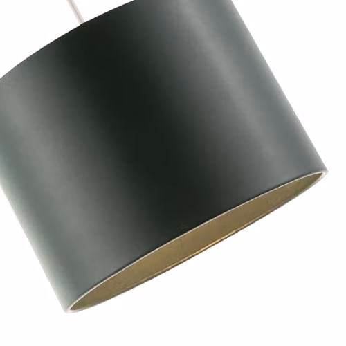 Happy Homewares Classic Round Faux Leather Lamp Shade in Green with Fabric Lining W/D/H: 25 x 25 x 18 cm – 2
