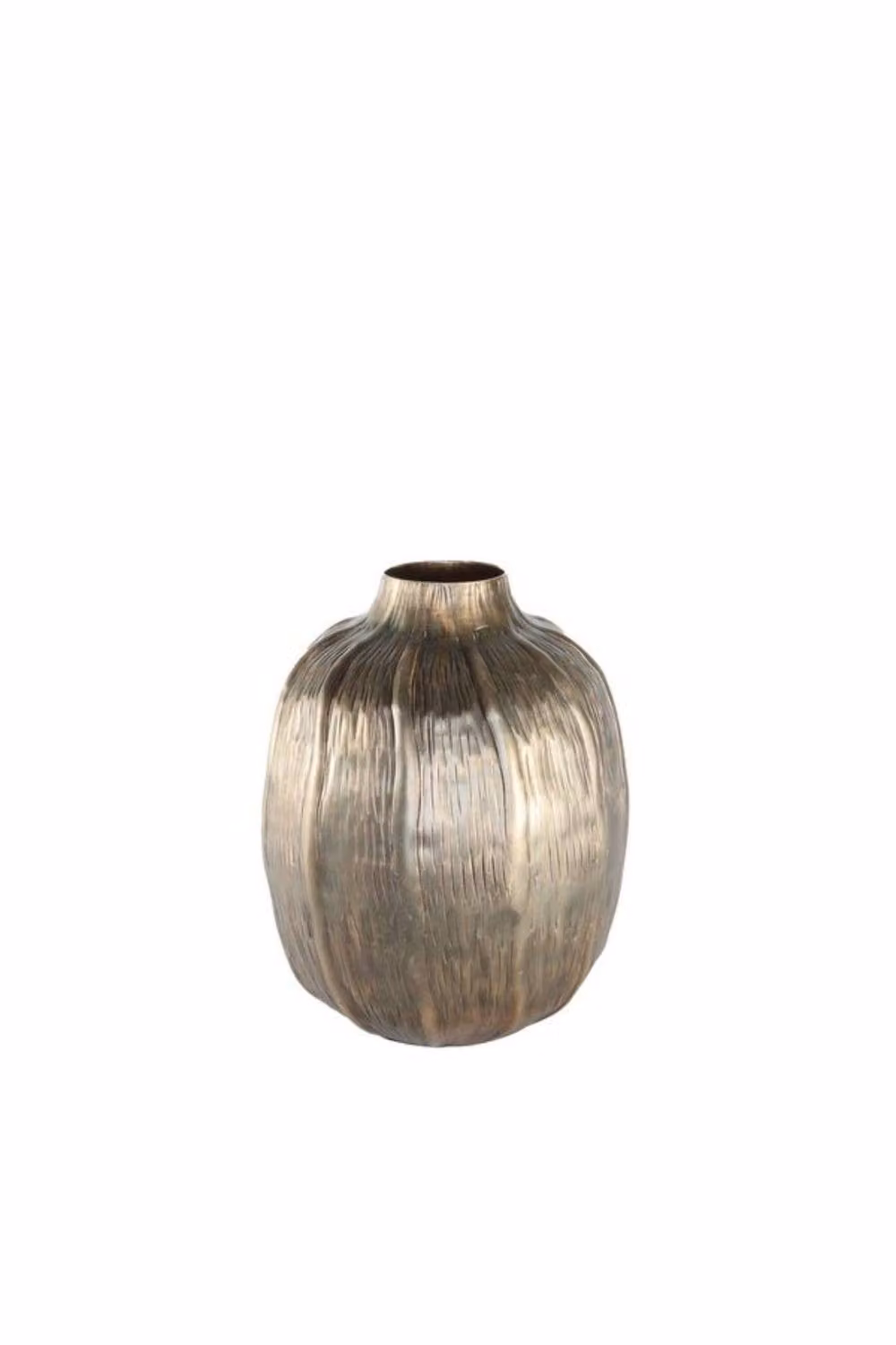 KDMD Eros Poppy Vase in Antique Gold, H: 26 cm, Dia: 20 cm – 2