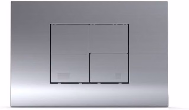 Thomas Dudley Polished Chrome Tile Plate in Silver for Flush Systems