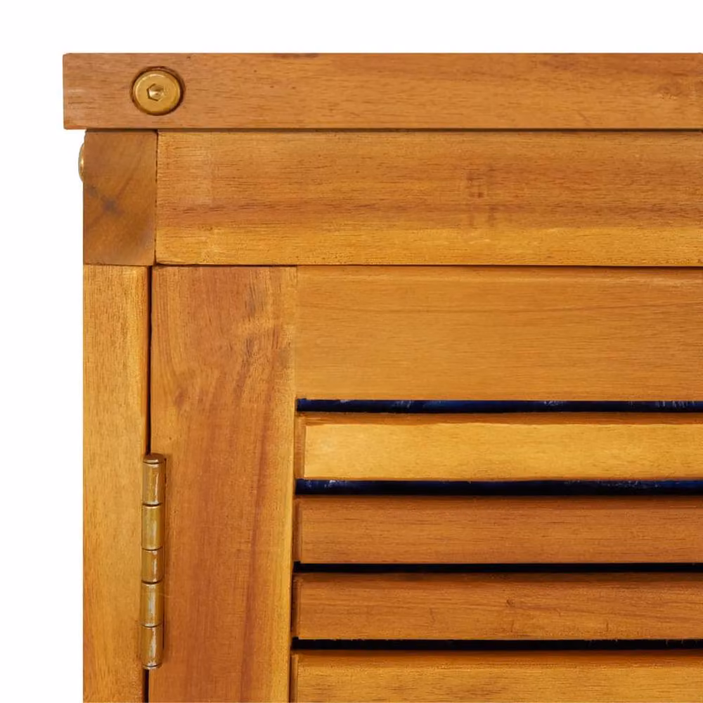 Berkfield Home Garden Storage Box in Brown Solid Acacia Wood, W: 280 cm, D: 87 cm, H: 104 cm – 4