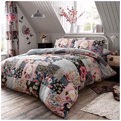 Gaveno Cavailia Ellis Floral Bed Set with Duvet Cover and Pillowcases, Multicolour, W/D/H: 220 x 180 x 200 cm – 1